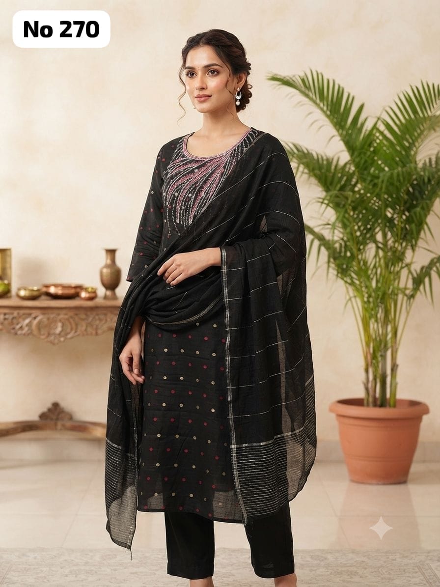Butta Silk 3 Pcs Set (No 270)