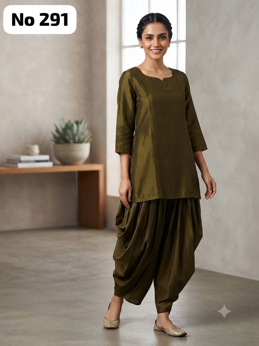 Stylish Shimmer Punjabi Style Co-ords (No 291)