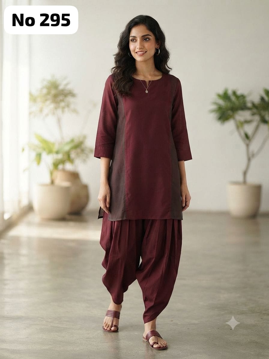Stylish Shimmer Punjabi Style Co-ords (No 295)