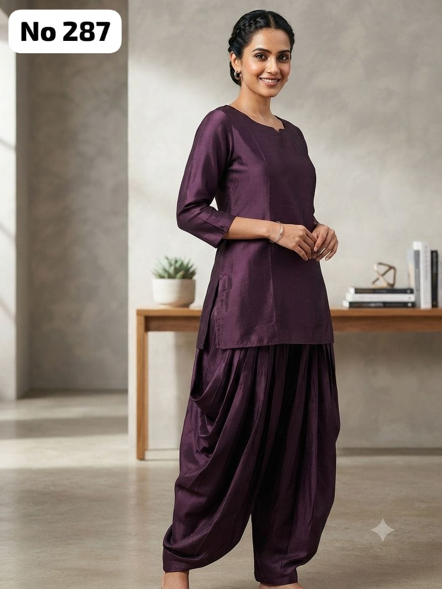 Stylish Shimmer Punjabi Style Co-ords (No 287)