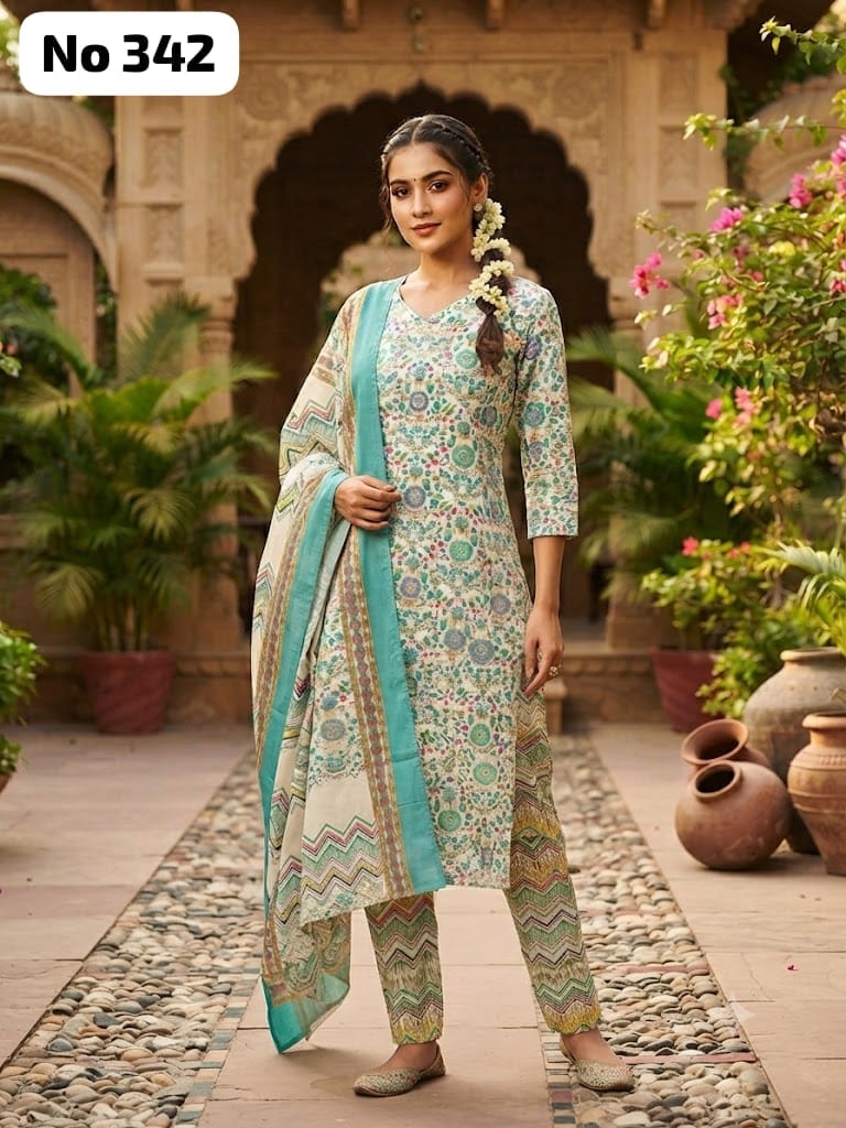 Onview Chanderi Silk Co-Ord with Dupatta (No 342)