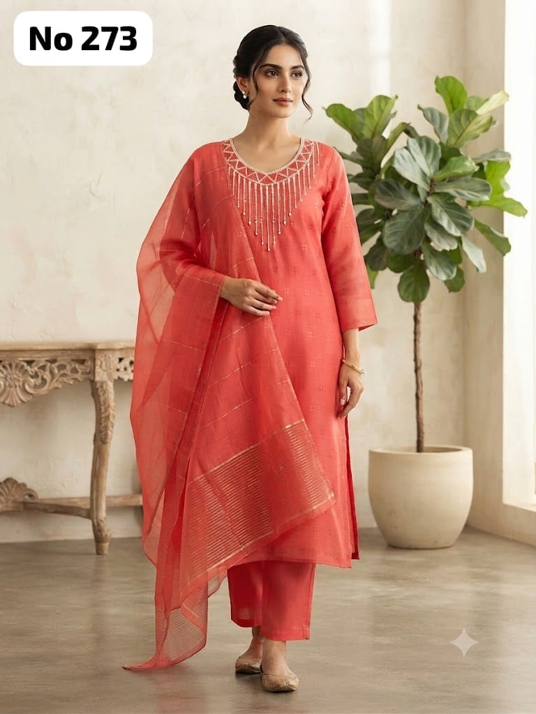 Butta Silk 3 Pcs Set (No 273)