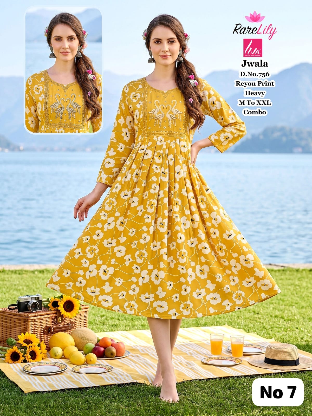 Embroidery Rayon Anarkali (No 7)