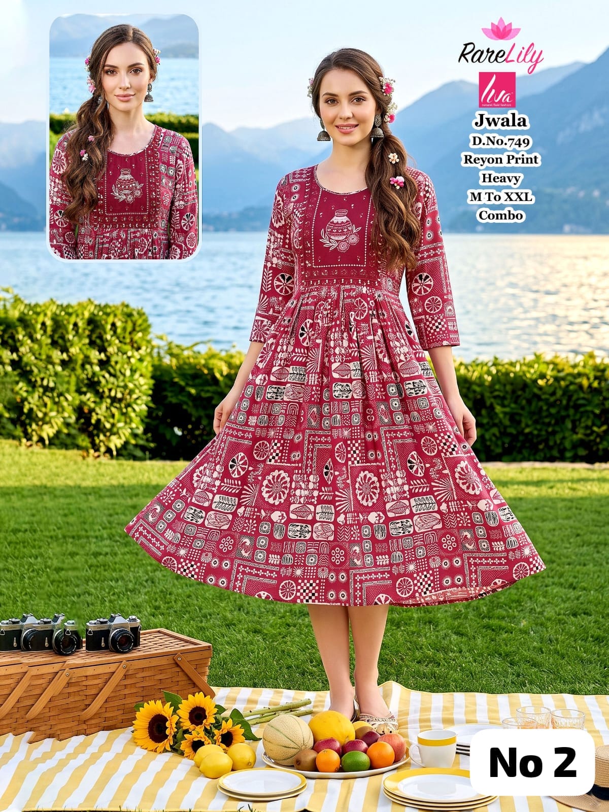 Embroidery Rayon Anarkali (No 2)