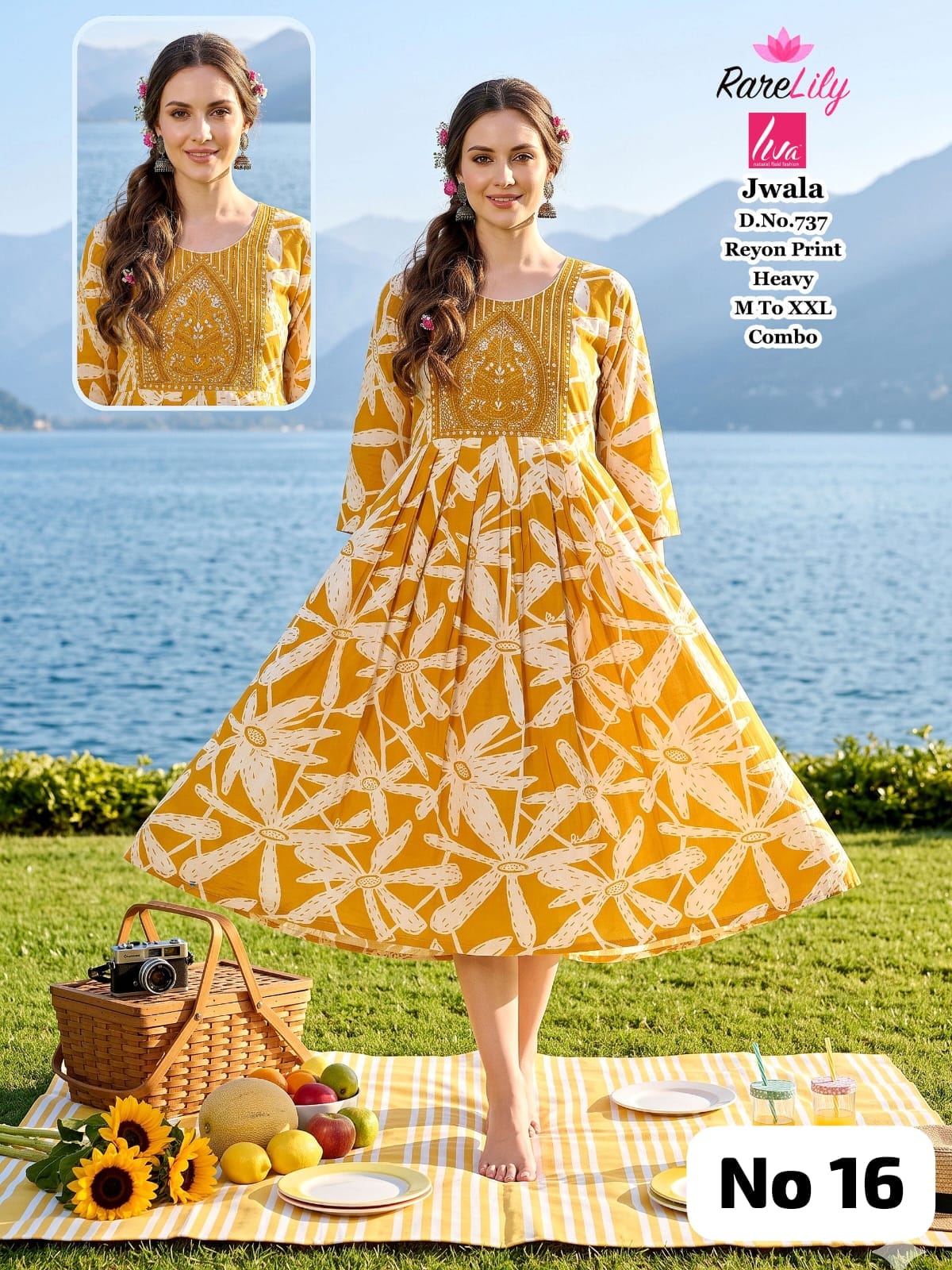 Embroidery Rayon Anarkali (No 16)