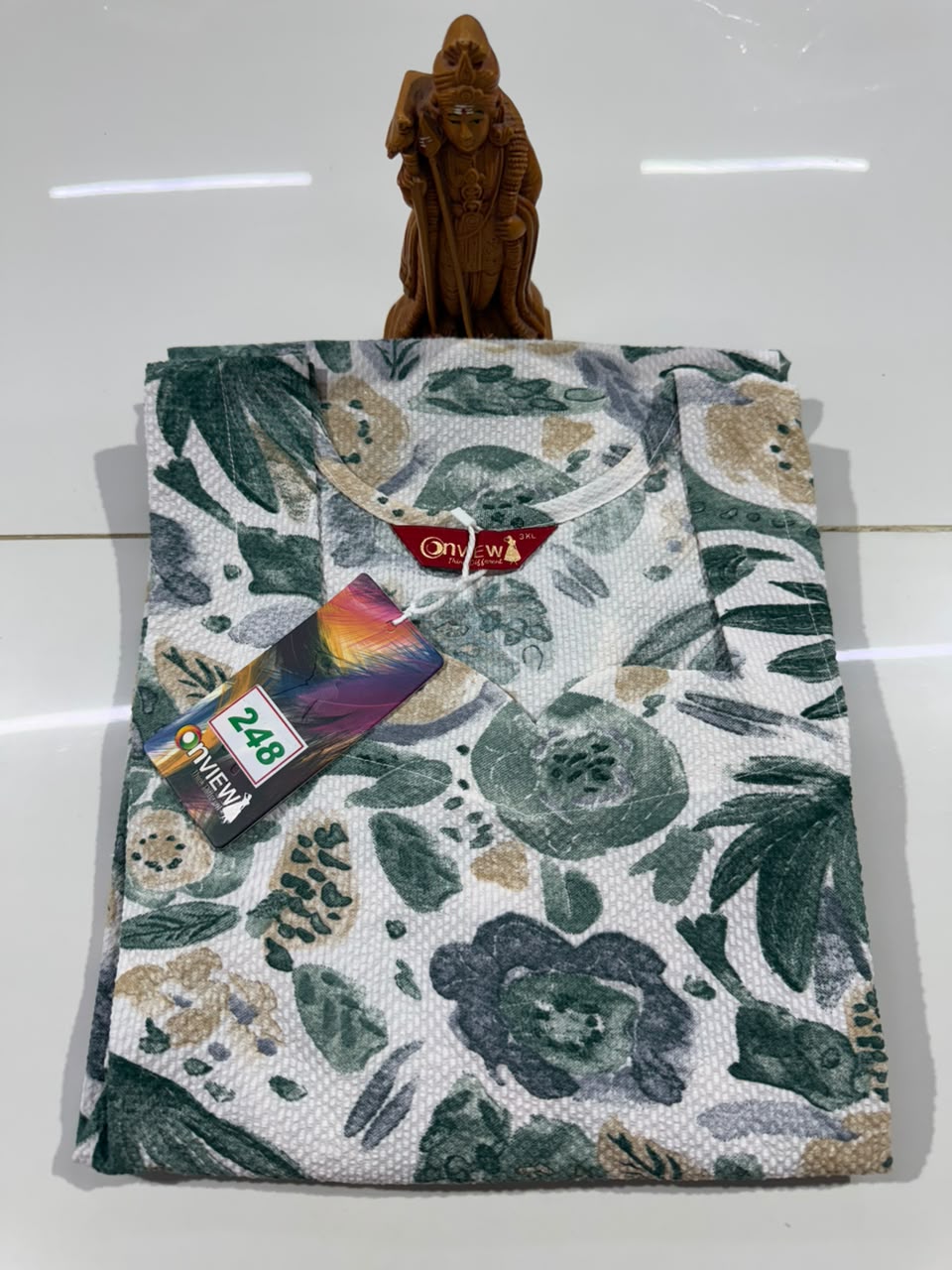 Onview Popcorn Side Open Kurti (248)