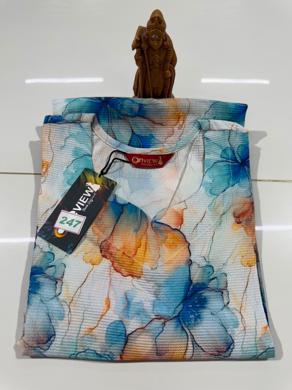 Onview Popcorn Side Open Kurti (247)