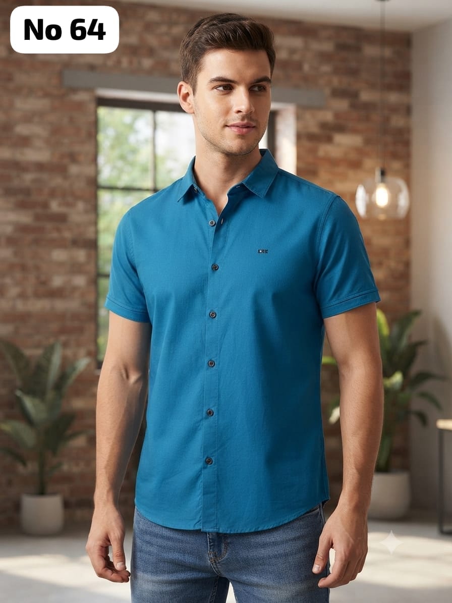 Premium Cotton Lycra Shirt Model T-Shirt (No 64)