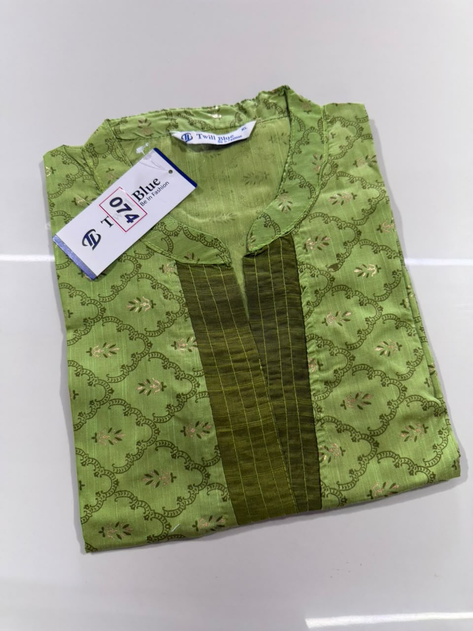Raw Silk Side Open Kurti (No 74)