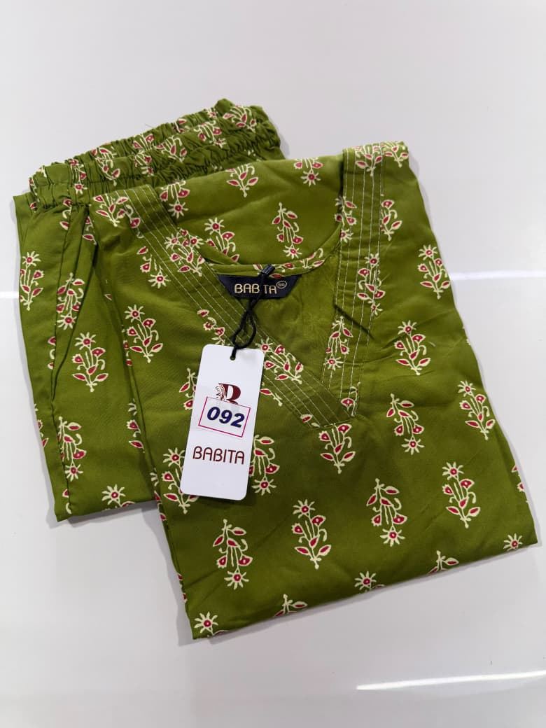 Rayon Co-ords (Plus Size)(No 92)