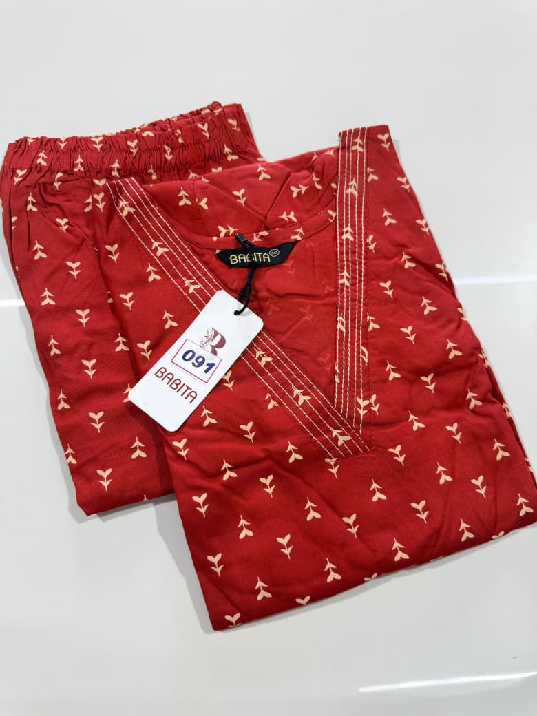 Rayon Co-ords (Plus Size)(No 91)