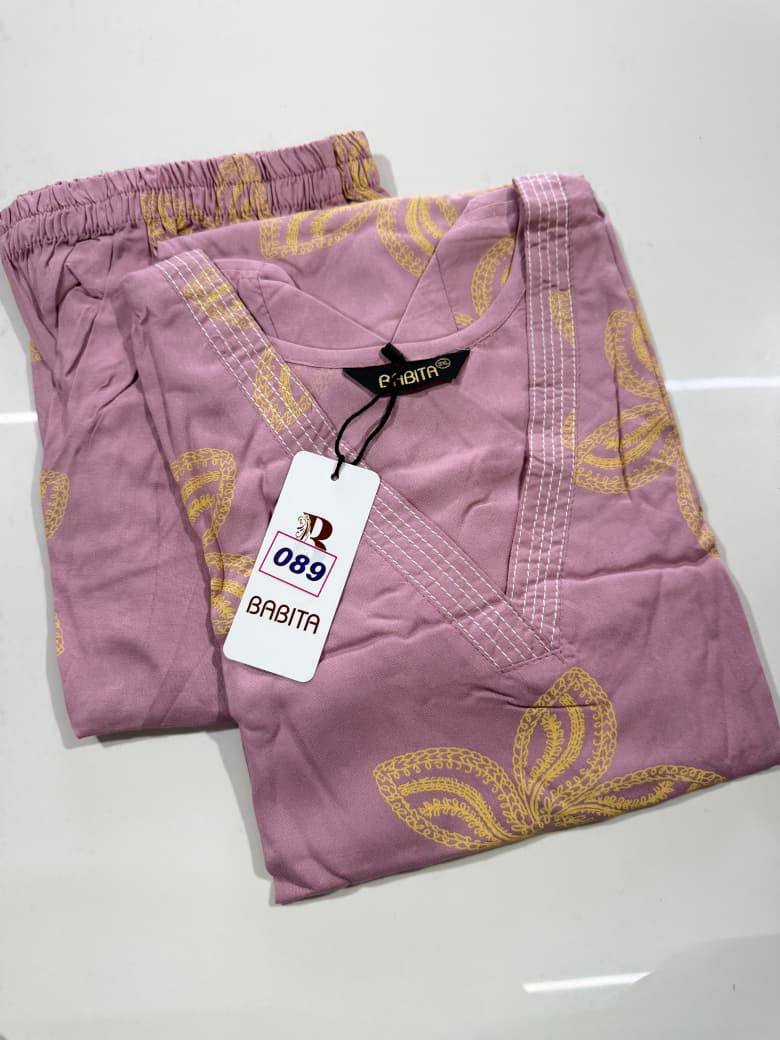 Rayon Co-ords (Plus Size)(No 89)