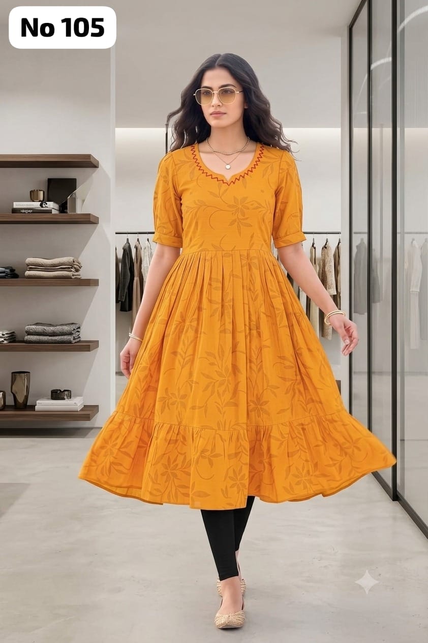 Vertican Silk Anarkali (No 105)