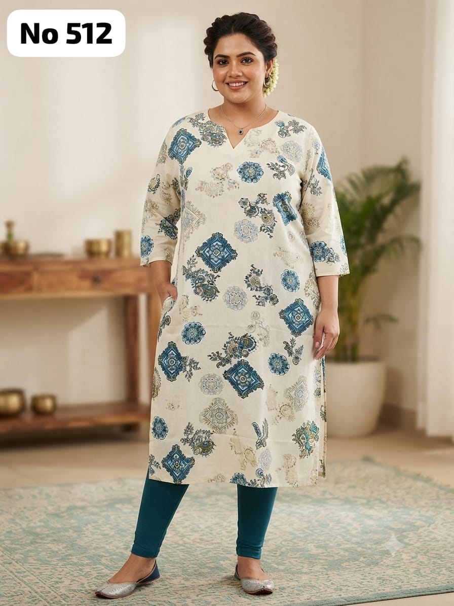 Rayon Dailywear Kurti (Plus Size) (No 512)
