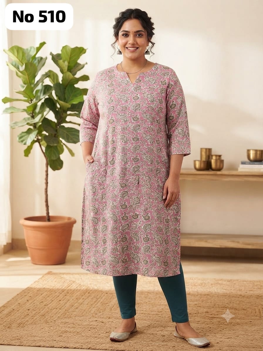 Rayon Dailywear Kurti (Plus Size) (No 510)