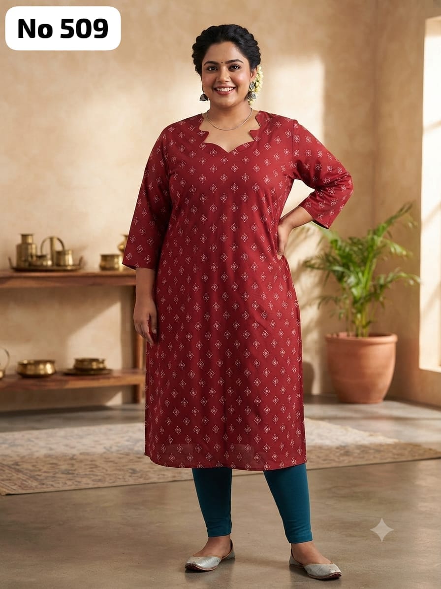Rayon Dailywear Kurti (Plus Size) (No 509)