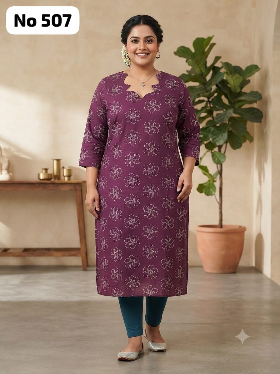 Rayon Dailywear Kurti (Plus Size) (No 507)
