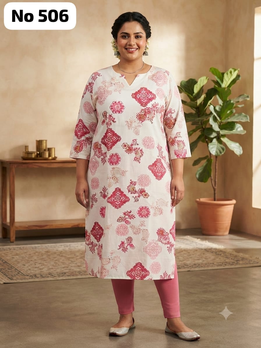 Rayon Dailywear Kurti (Plus Size) (No 506)