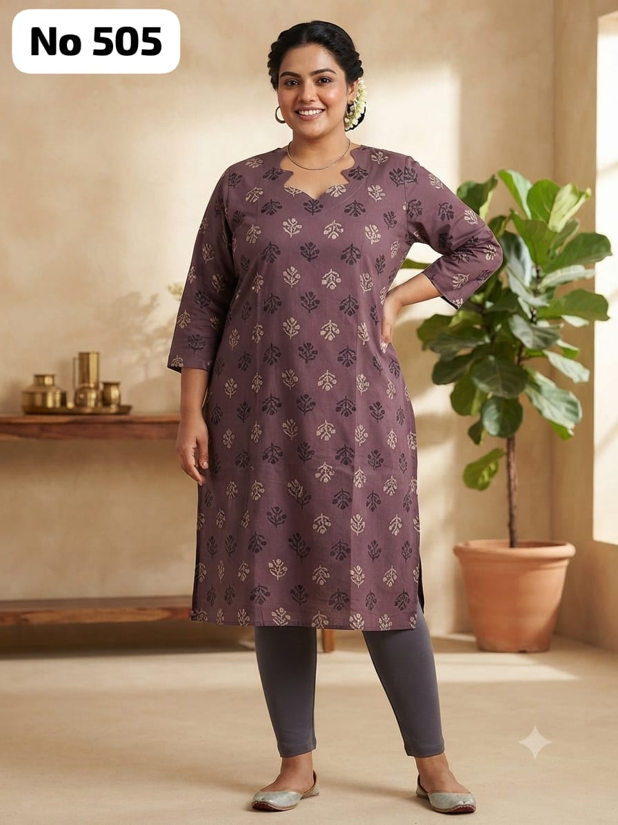 Rayon Dailywear Kurti (Plus Size) (No 505)
