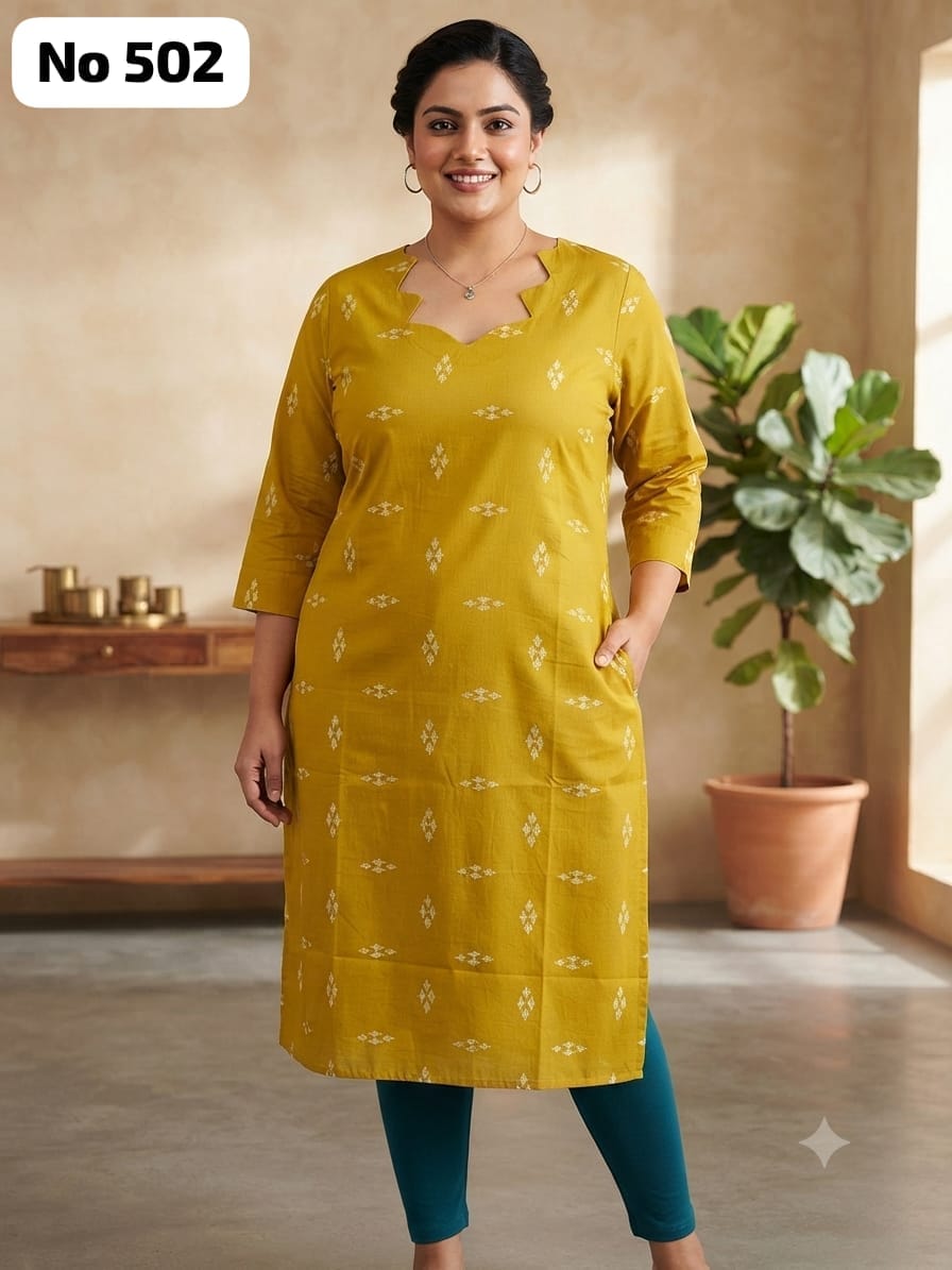 Rayon Dailywear Kurti (Plus Size) (No 502)