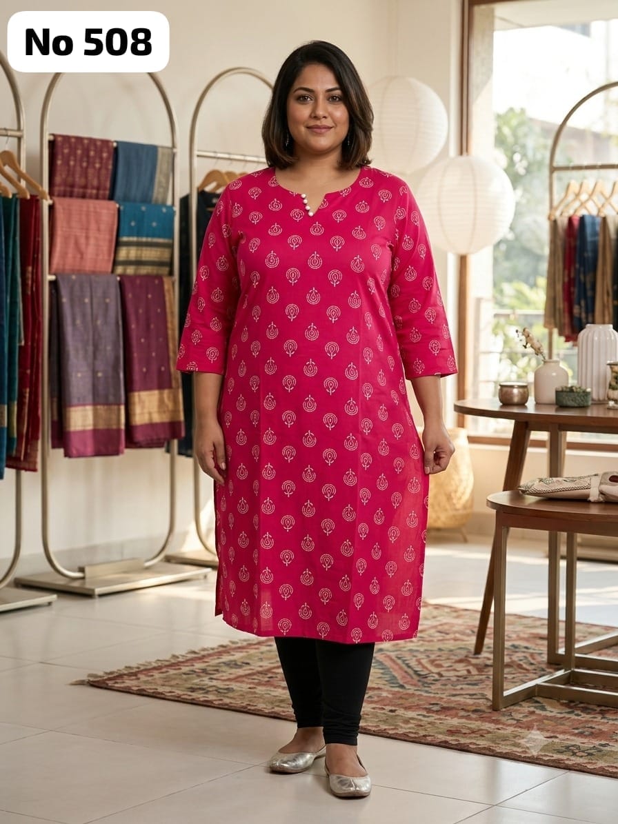 Rayon Dailywear Kurti (Plus Size) (No 508)