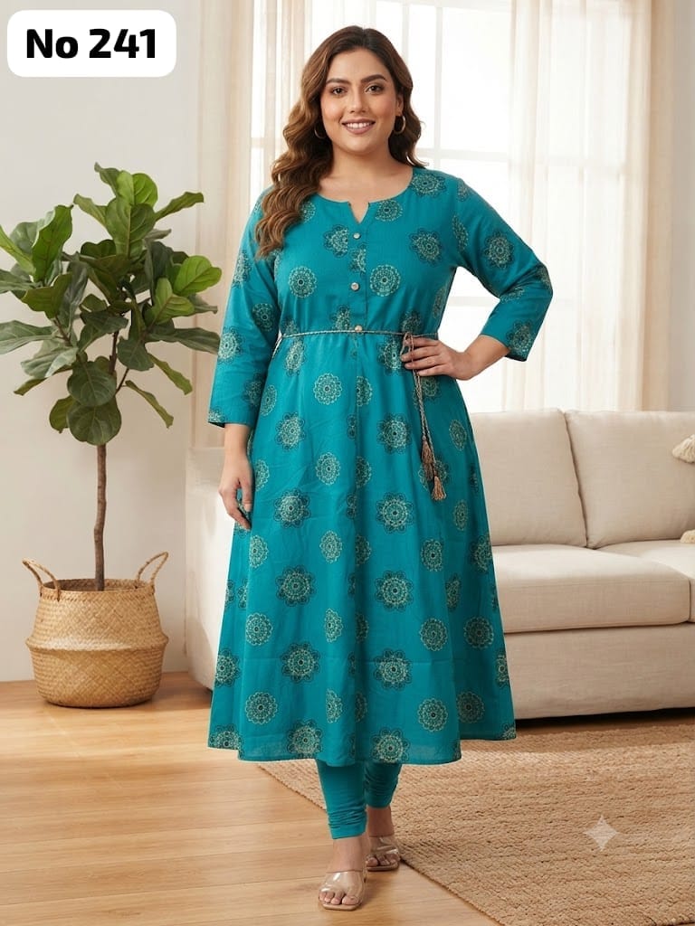 Rayon Anarkali (Plus Size) (No 241)