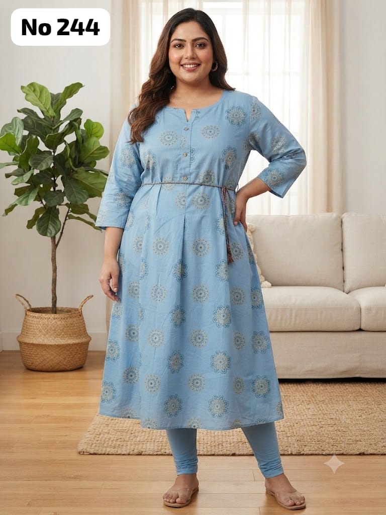 Rayon Anarkali (Plus Size) (No 244)