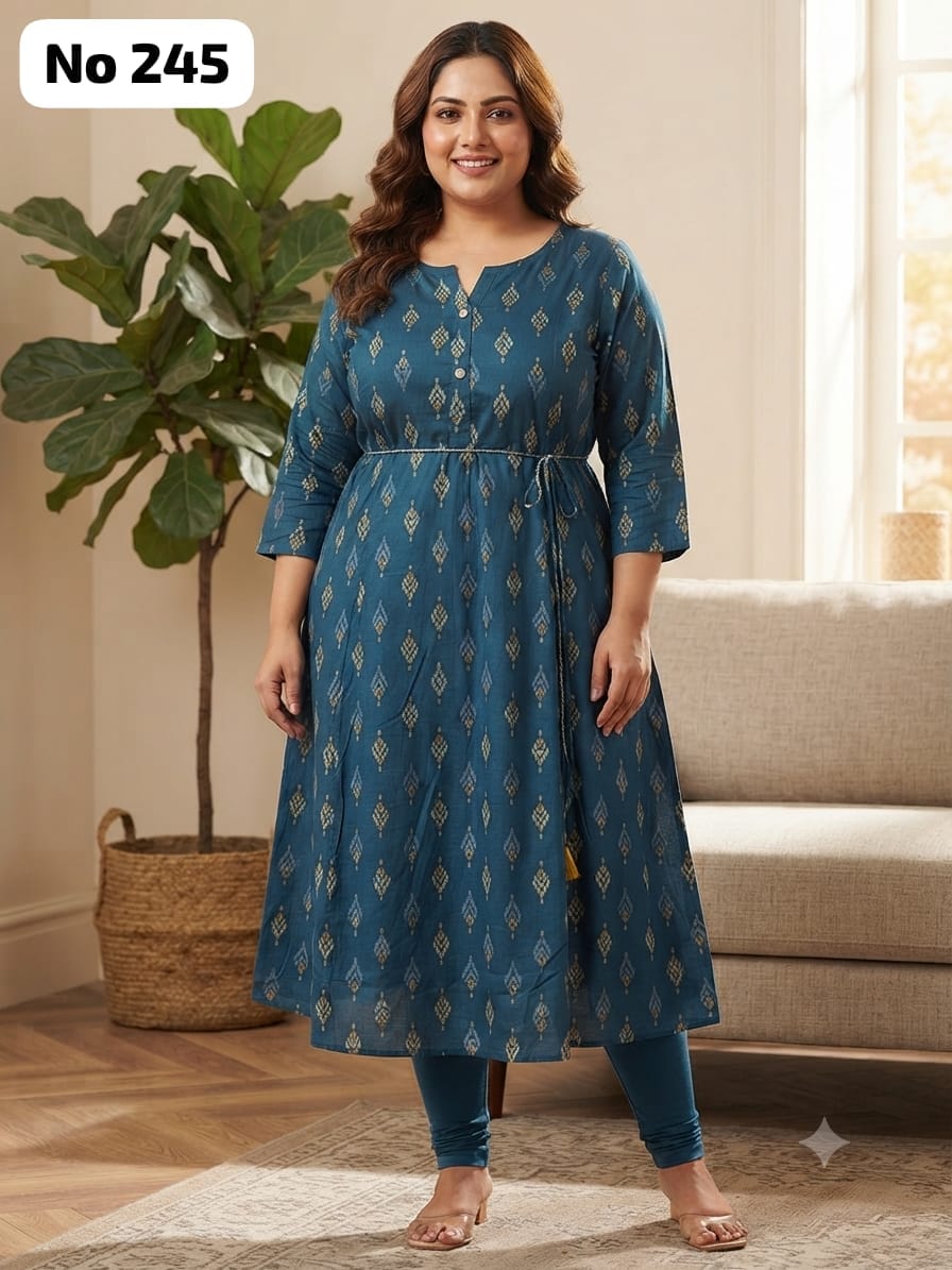 Rayon Anarkali (Plus Size) (No 245)