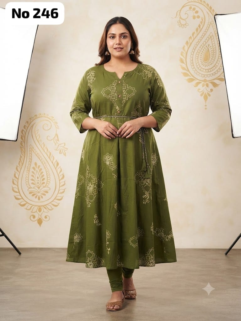 Rayon Anarkali (Plus Size) (No 246)