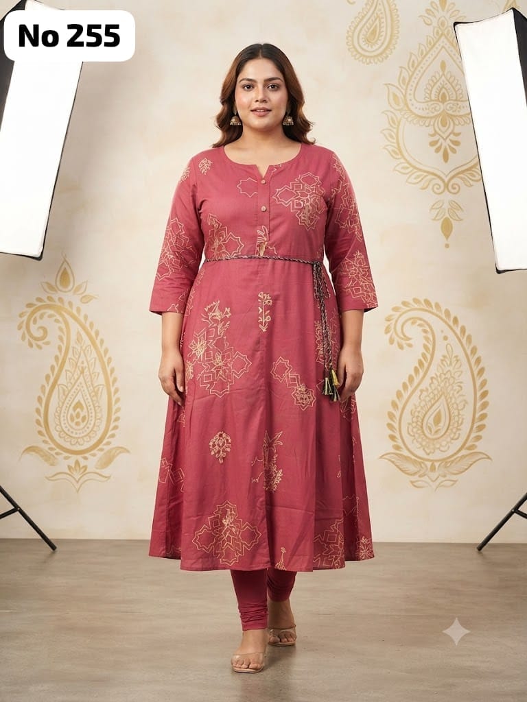 Rayon Anarkali (Plus Size) (No 255)