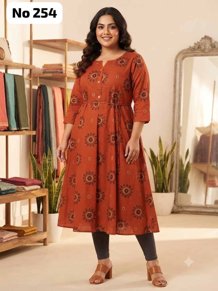 Rayon Anarkali (Plus Size) (No 254)