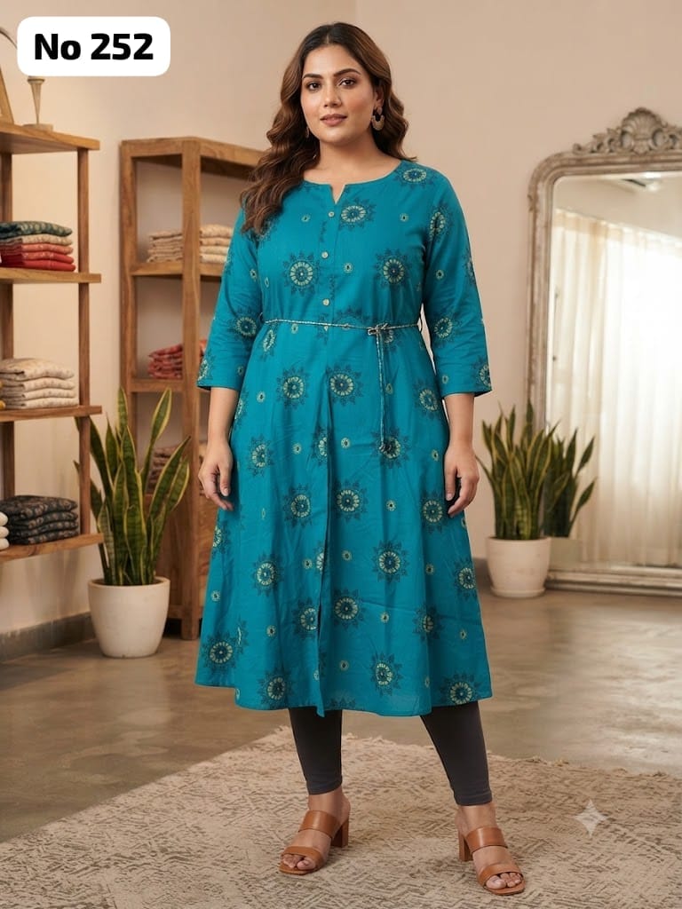 Rayon Anarkali (Plus Size) (No 252)