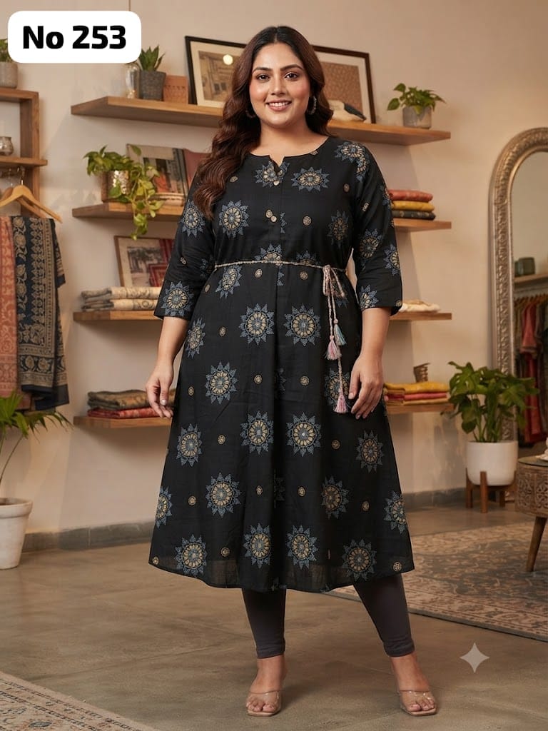 Rayon Anarkali (Plus Size) (No 253)