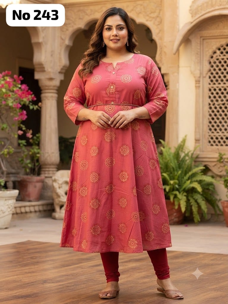 Rayon Anarkali (Plus Size) (No 243)