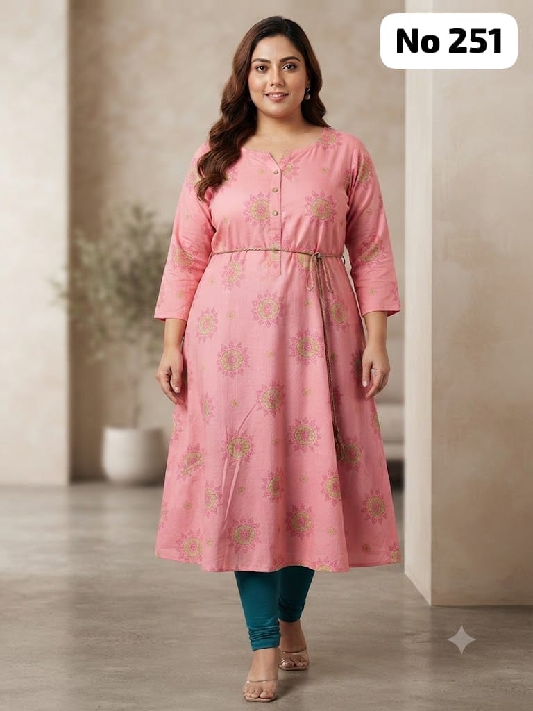 Rayon Anarkali (Plus Size) (No 251)