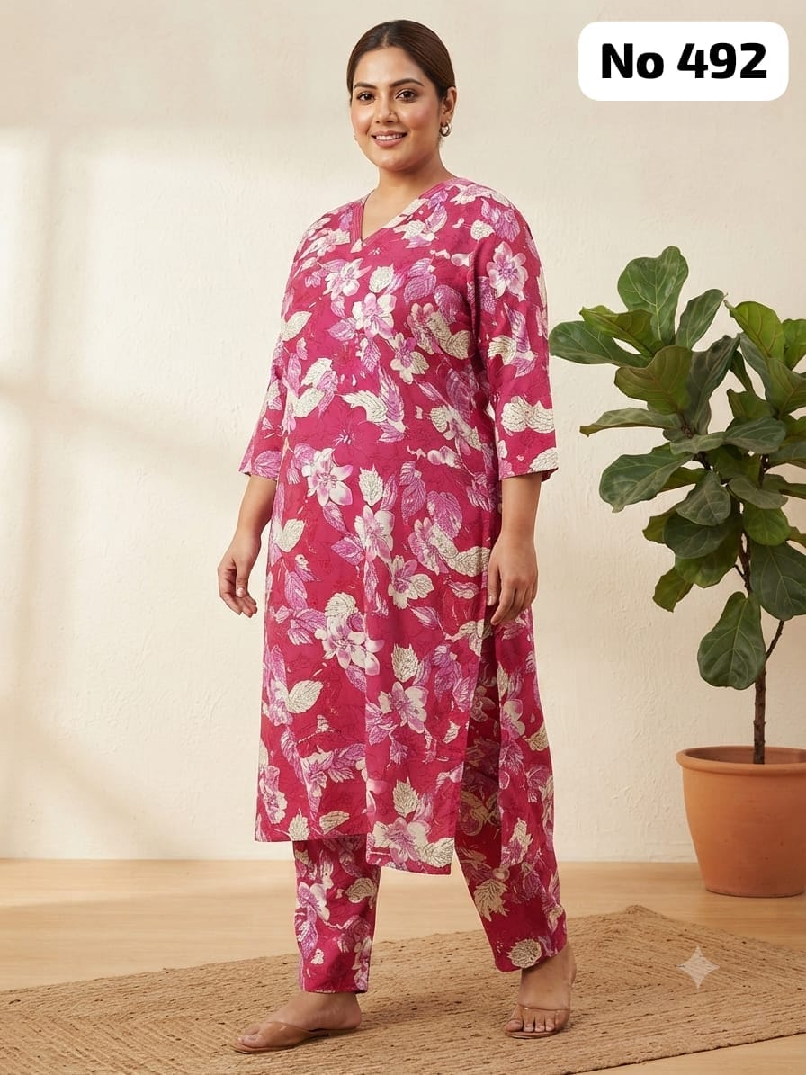 Rayon Co-ords (Plus Size) (No 492)
