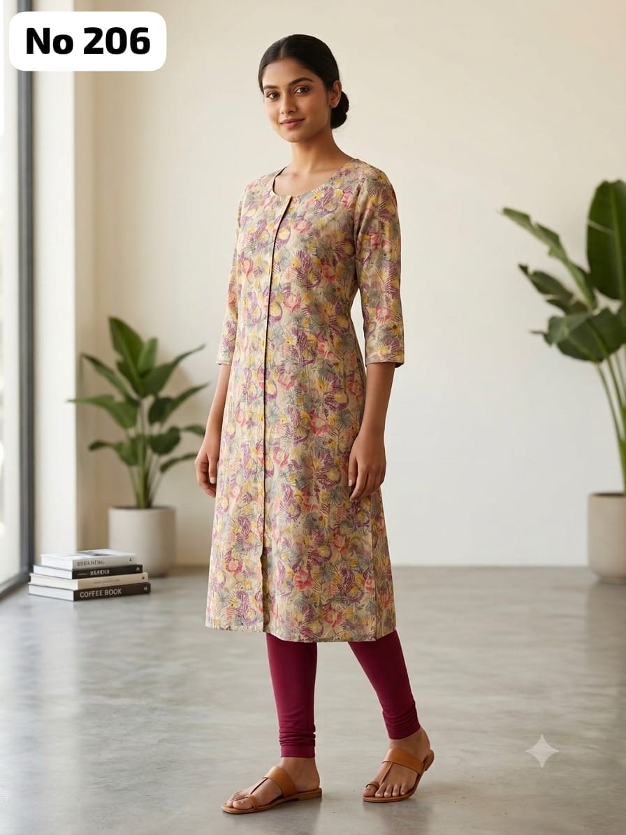 Onview Cambric Cotton Aline Kurti (No 206)