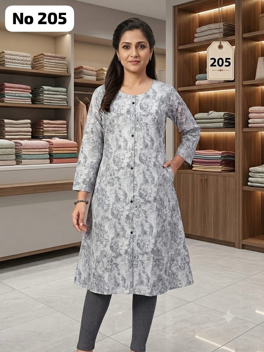 Onview Cambric Cotton Aline Kurti (No 205)