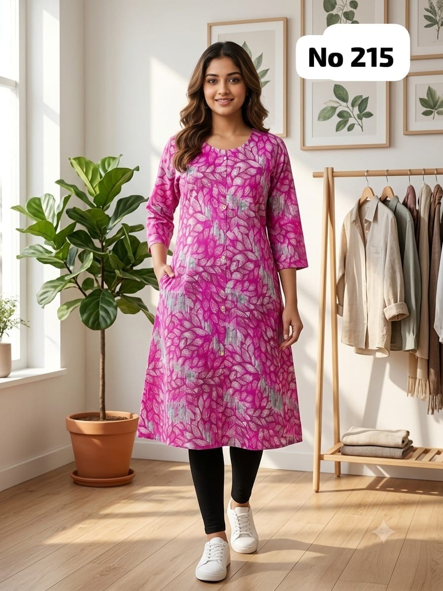 Onview Cambric Cotton Aline Kurti (No 215)