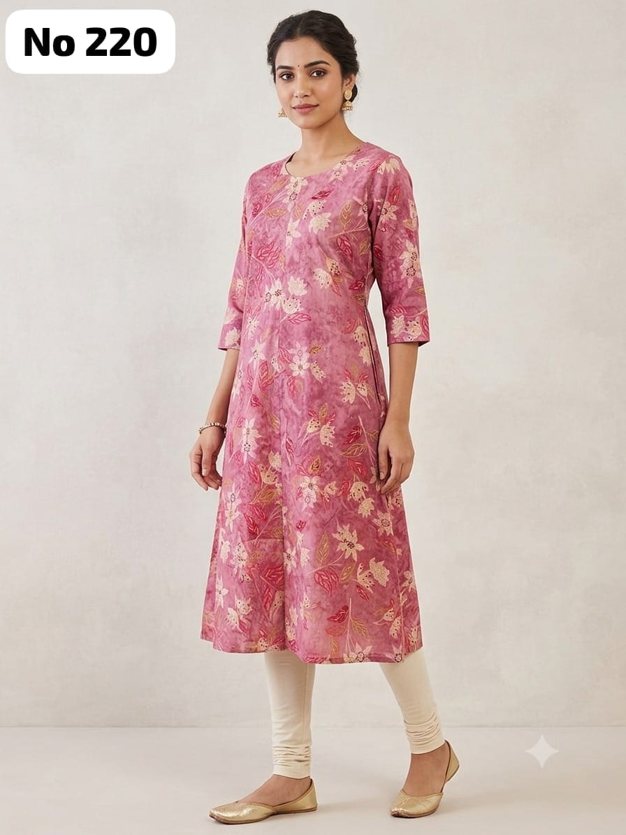 Onview Cambric Cotton Aline Kurti (No 220)