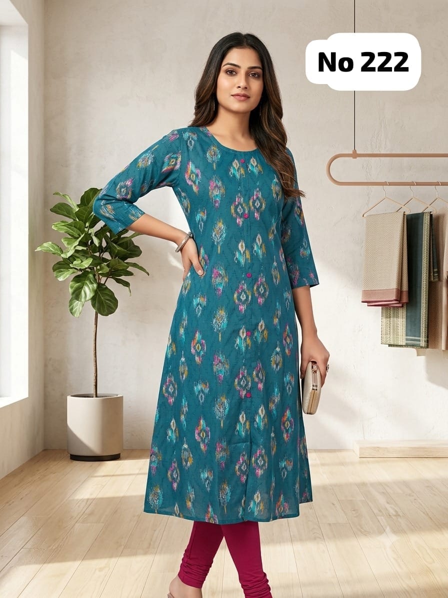 Onview Cambric Cotton Aline Kurti (No 222)