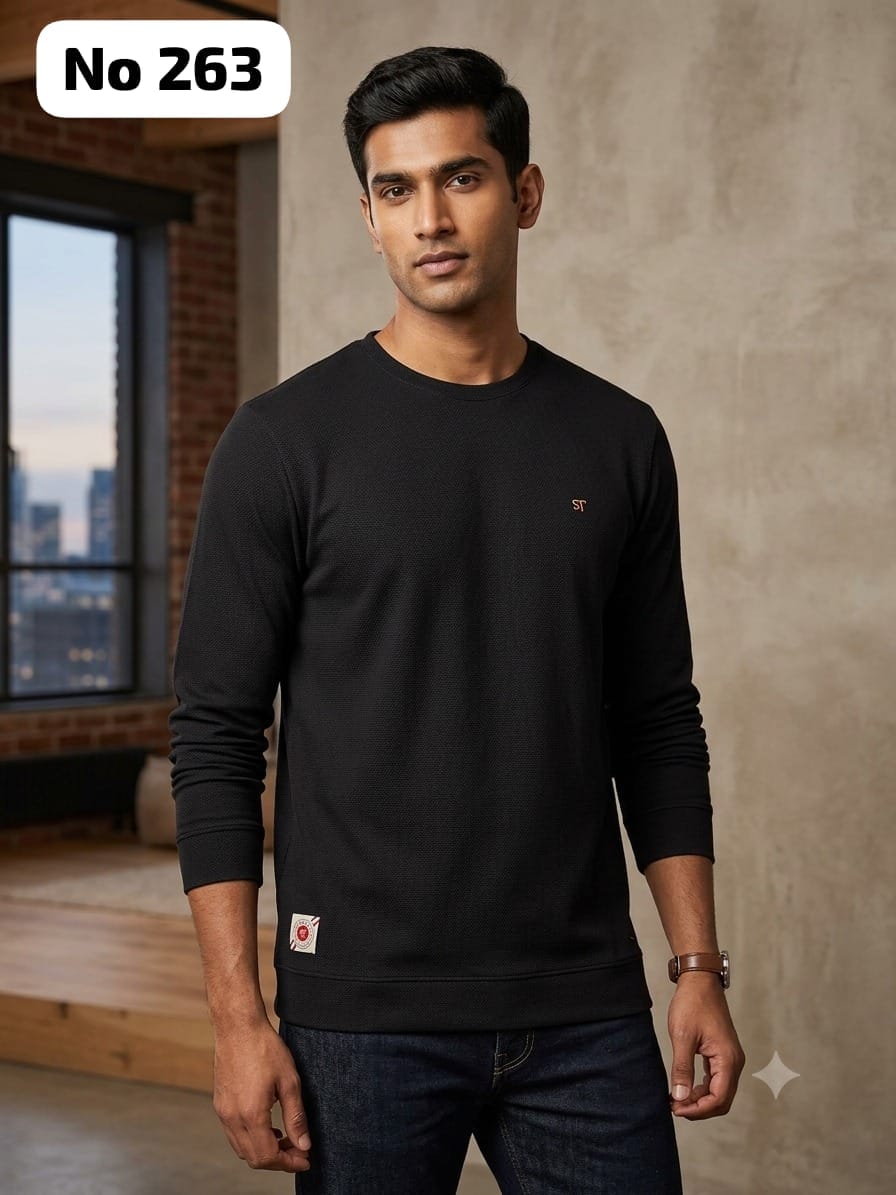 Premium Cotton Lycra T-Shirt (Full Sleeve) (No 263)