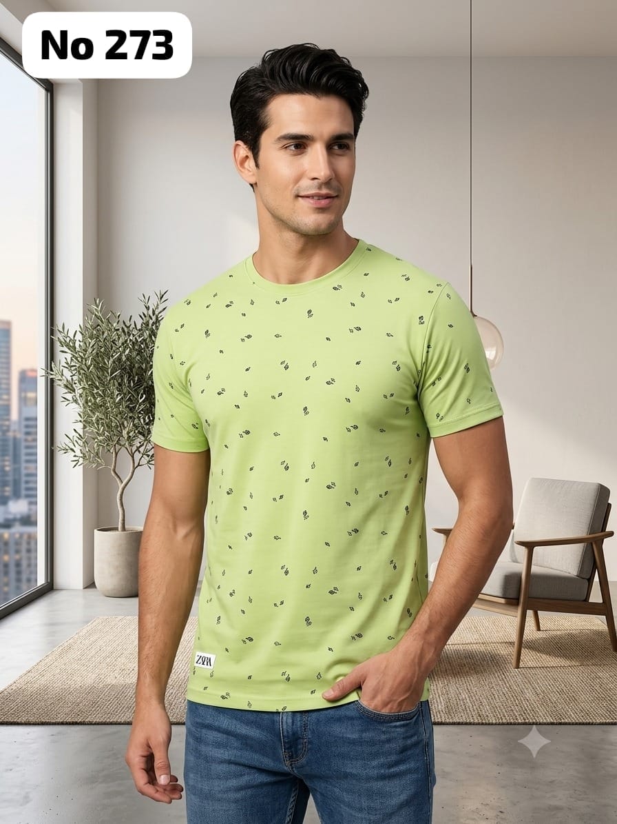 Premium Cotton Lycra T-Shirt (No 273)