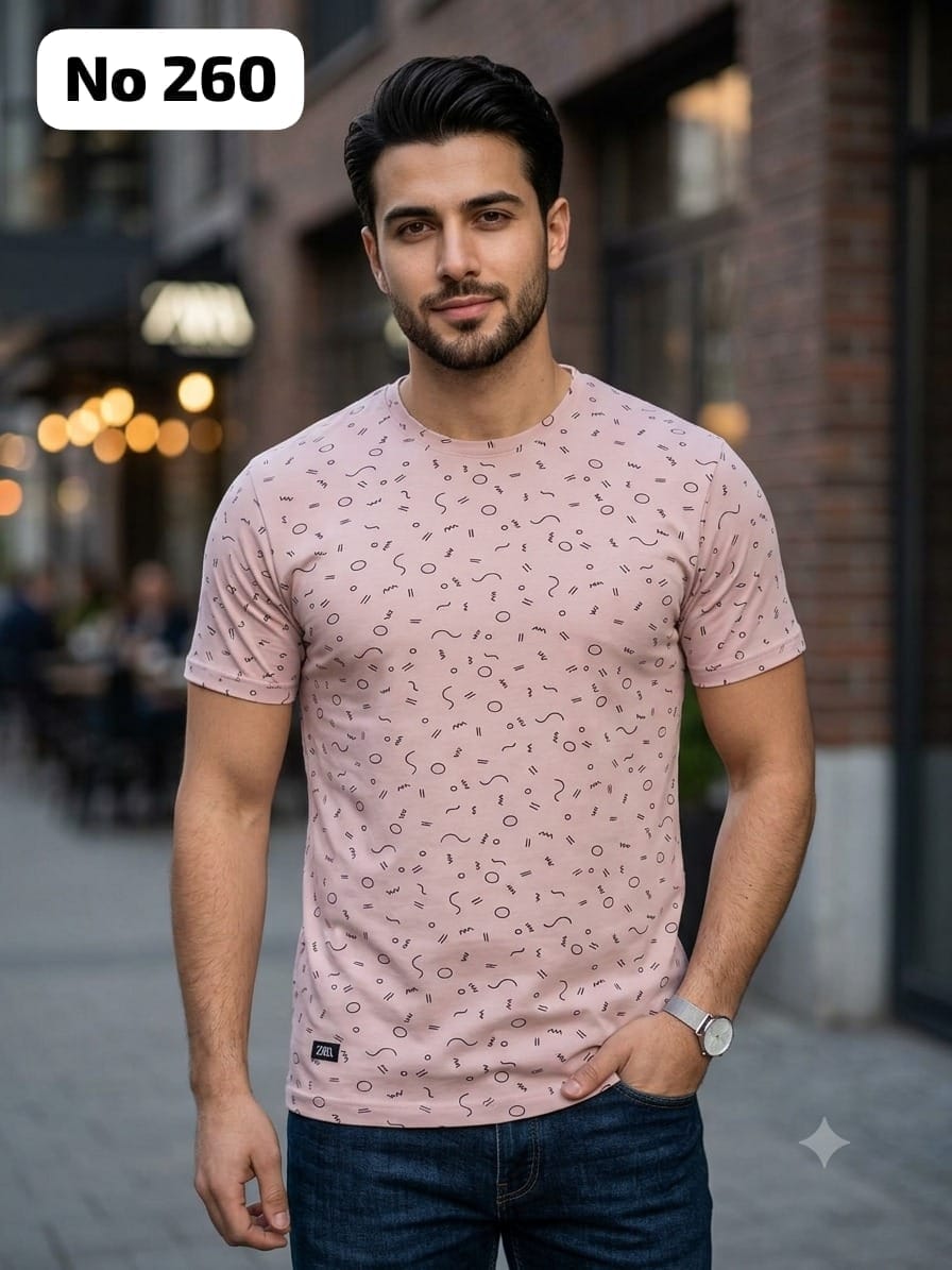 Premium Cotton Lycra T-Shirt (No 260)