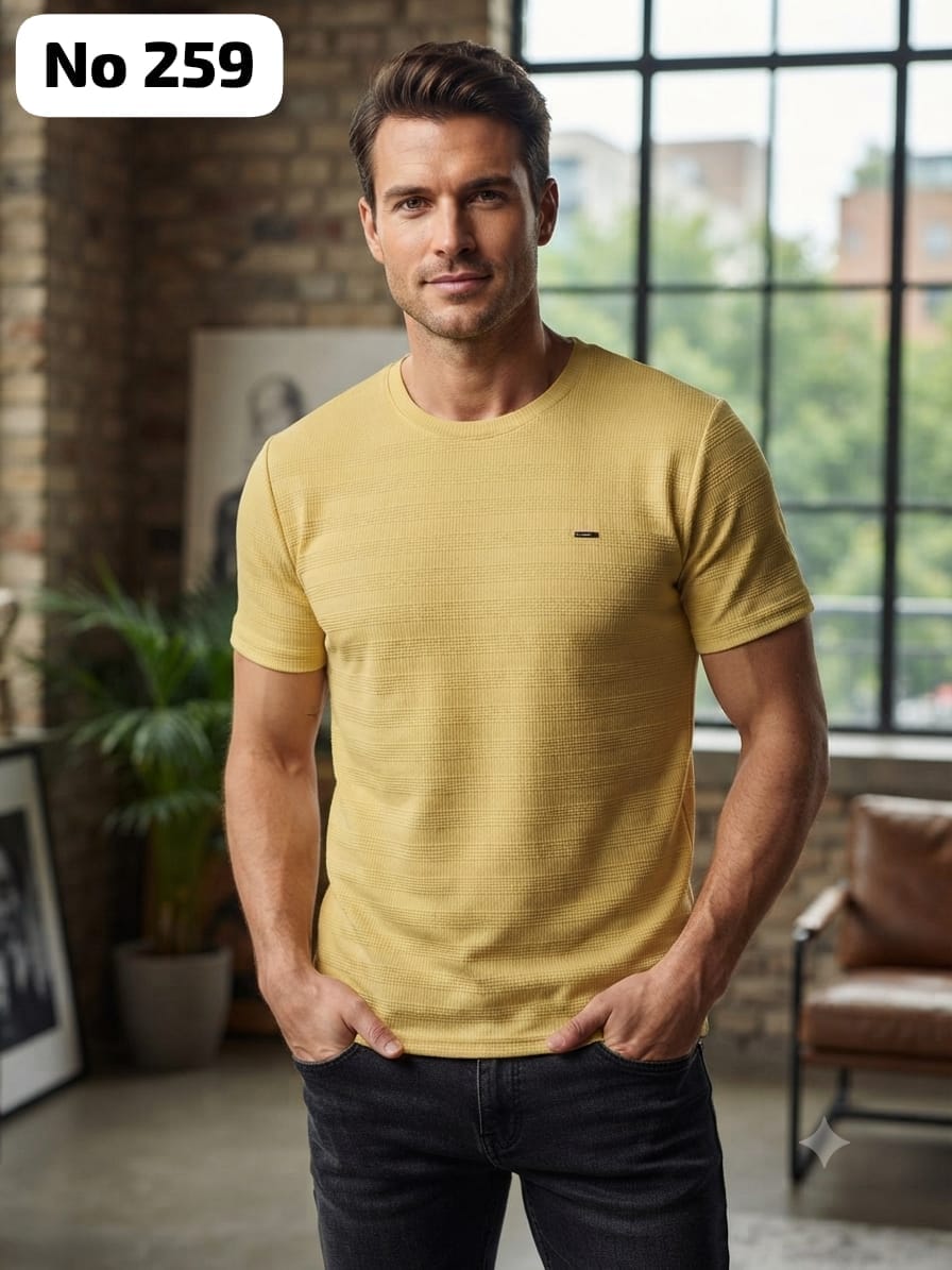 Premium Cotton Lycra T-Shirt (No 259)