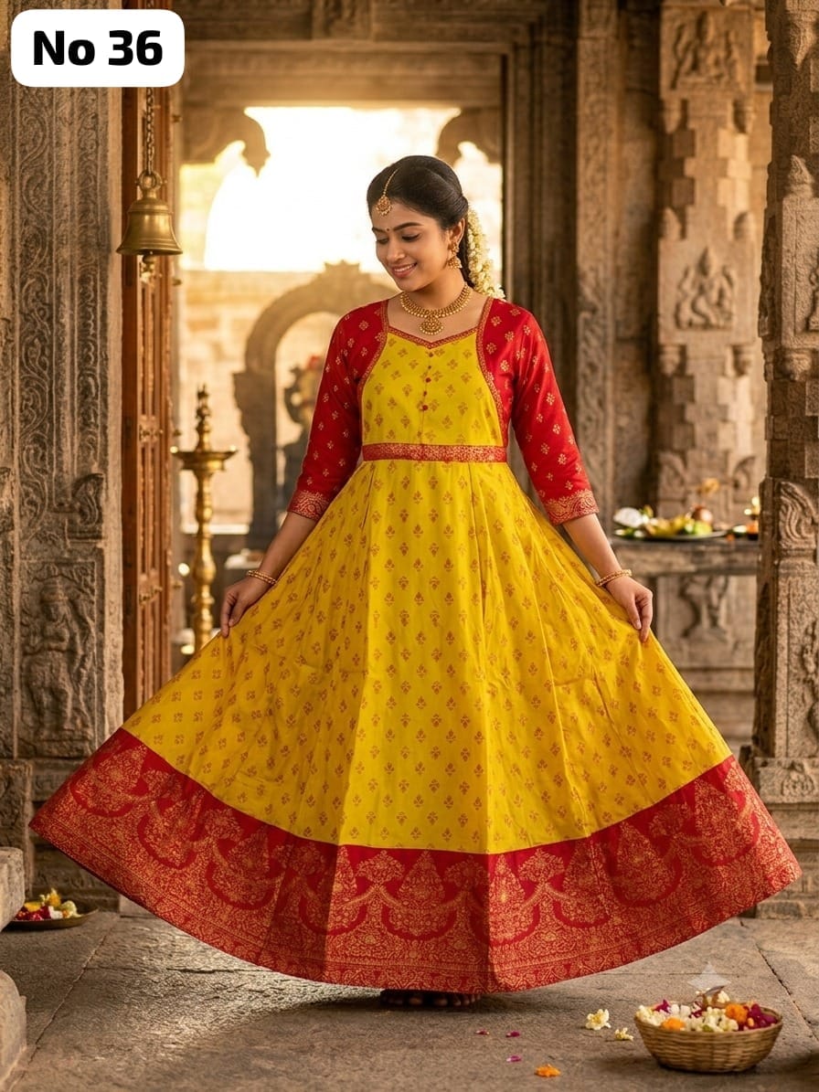 Silk Anarkali Gown (No 36)