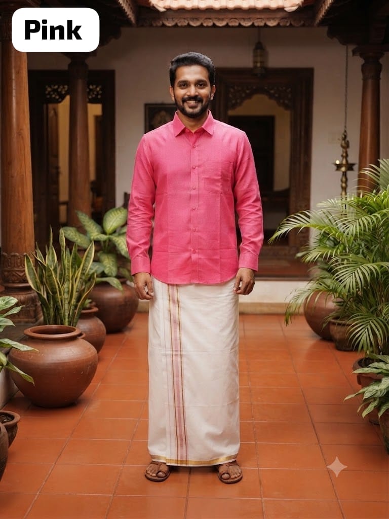 Premium Vesti Shirt Combo (Pink)