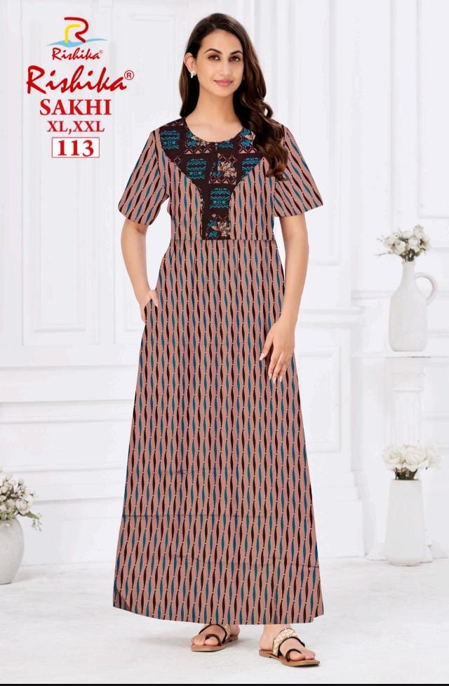 Branded Pure Cotton Nighty (No 113)
