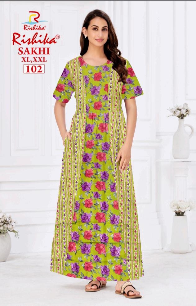 Branded Pure Cotton Nighty (No 102)