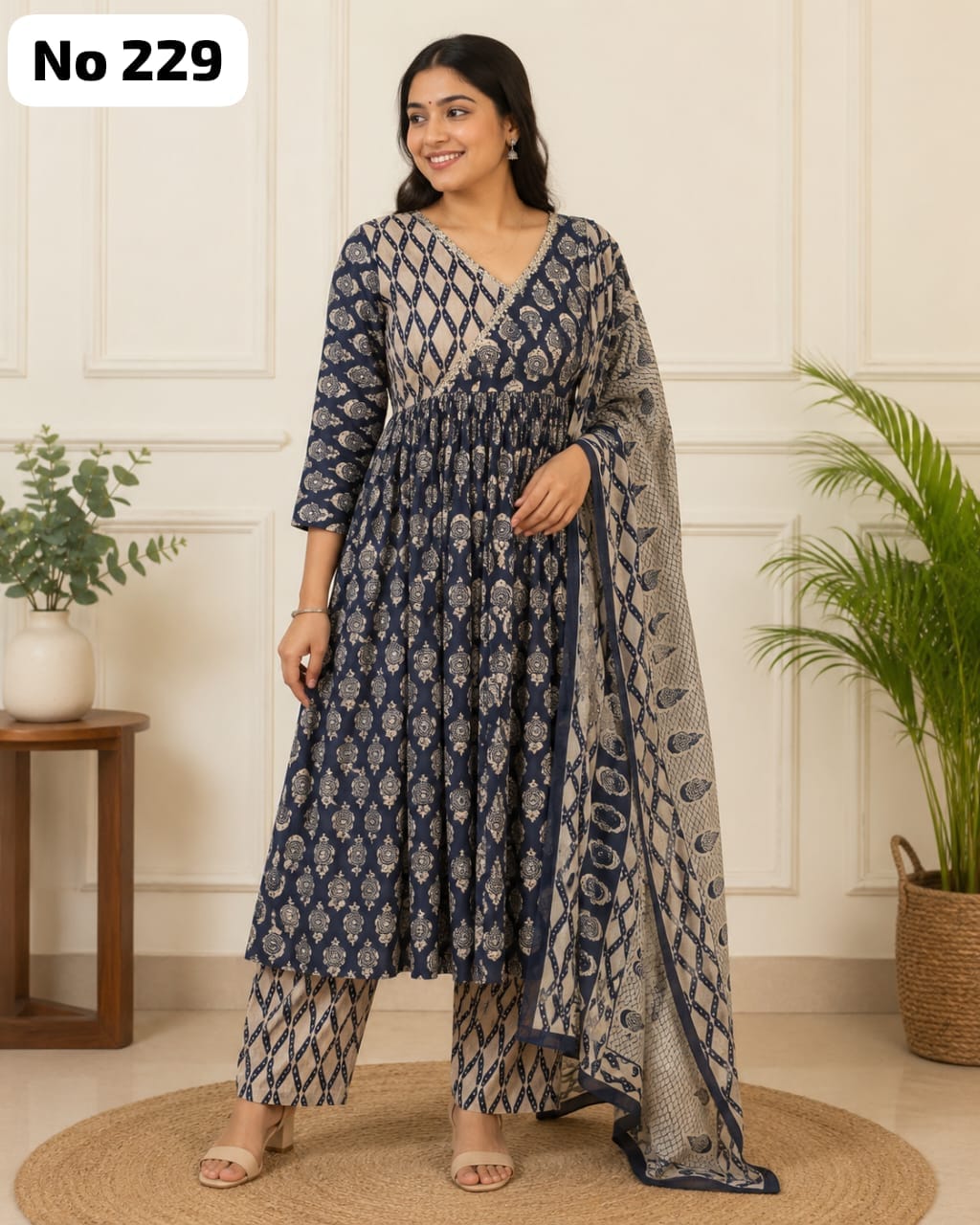 Onview Capsule Rayon Anarkali 3 Pcs Set (No 229)
